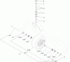 Zerto-Turn Mäher 74927 - Toro Z Master G3 Riding Mower, 72" TURBO FORCE Side Discharge Deck (SN: 310000001 - 310999999) (2010) Pièces détachées CASTER WHEEL AND FORK ASSEMBLY